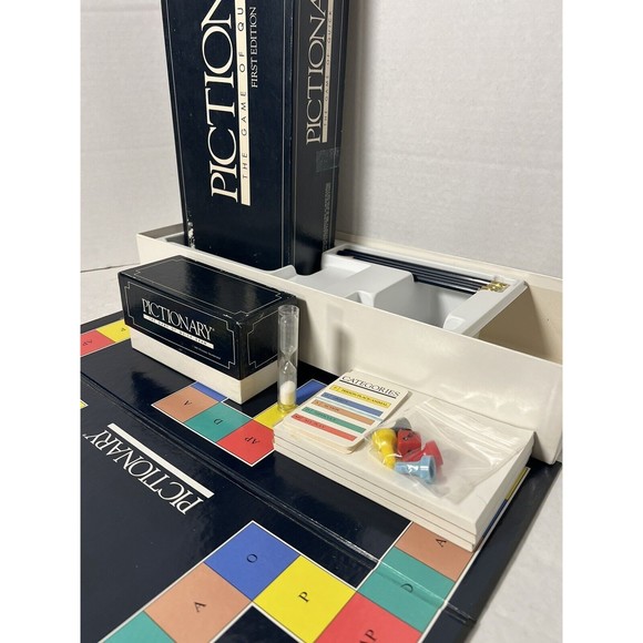 Pictionary First Edition Board Game Of Quick Draw Vintage 1985 Classic Original - Picture 2 of 6